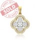 Beautifully Crafted Diamond Pendant in 18k gold with Certified Diamonds - PDD10103W, PDD10103WER - SOLD/Available to Re-Order